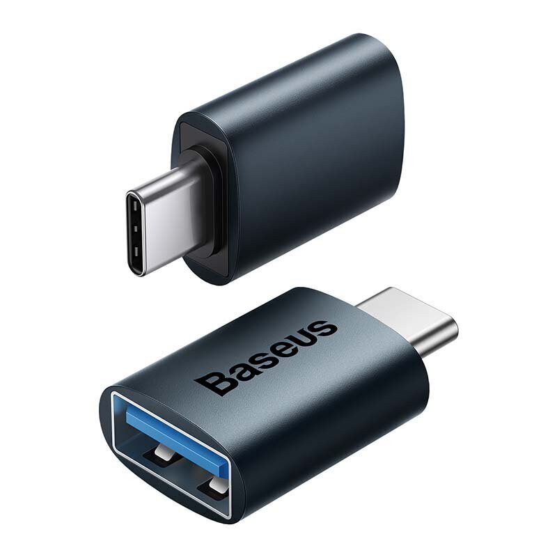 Baseus Ingenuity USB-C to USB-A adapter OTG (blue) hinta ja tiedot | Adapterit | hobbyhall.fi