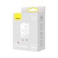 Baseus GAN3 Fast Charger 1C 30W (white) hinta ja tiedot | Puhelimen laturit | hobbyhall.fi