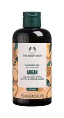 Suihkugeeli The Body Shop Argan Nutty & Refreshing 250 ml hinta ja tiedot | Suihkusaippuat ja suihkugeelit | hobbyhall.fi