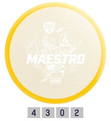 Frisbeegolf frisbee Midrange Driver MAESTRO Active Premium Keltainen hinta ja tiedot | Frisbeegolf | hobbyhall.fi