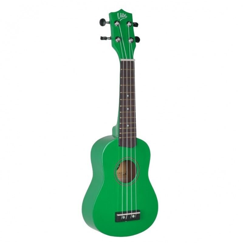 Sopraano ukulelesetti VIBE UK21, vihreä hinta ja tiedot | Kitarat | hobbyhall.fi