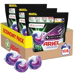Ariel All-in-1 PODS + Revita Black -pesukapselit, 108 pesua hinta ja tiedot | Pyykinpesuaineet | hobbyhall.fi