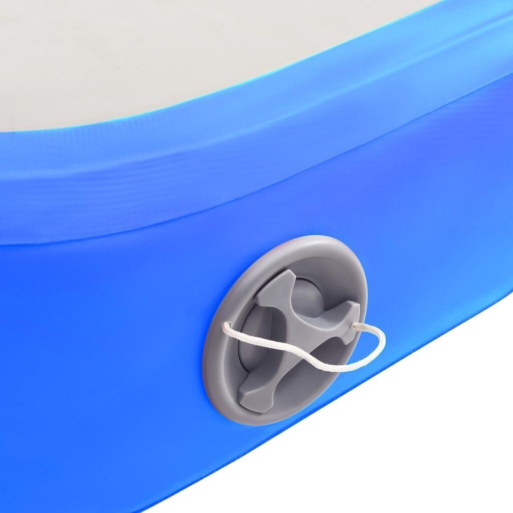 vidaXL Täytettävä voimistelumatto pumpulla 60x100x15 cm PVC sininen hinta ja tiedot | Joogamatot | hobbyhall.fi