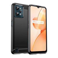 Carbon Case, Realme C31, musta hinta ja tiedot | Puhelimen kuoret ja kotelot | hobbyhall.fi