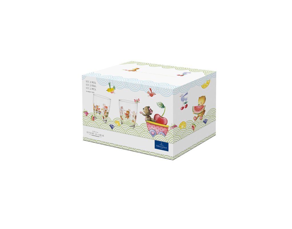 Villeroy & Boch Lasten juomalasisetti 2-os. Hungry as a Bear hinta ja tiedot | Lasit, mukit ja kannut | hobbyhall.fi