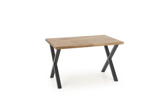 Ruokapöytä Halmar Apex 140 cm, ruskea/musta hinta ja tiedot | Ruokapöydät | hobbyhall.fi