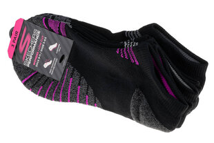 Naisten sukat Skechers S113864-BLK, 3 paria hinta ja tiedot | Naisten sukat | hobbyhall.fi