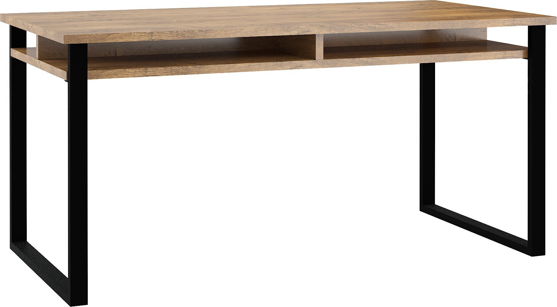 Pöytä Meblocross Cross Cro-02 D, tummanruskea / musta. hinta ja tiedot | Ruokapöydät | hobbyhall.fi