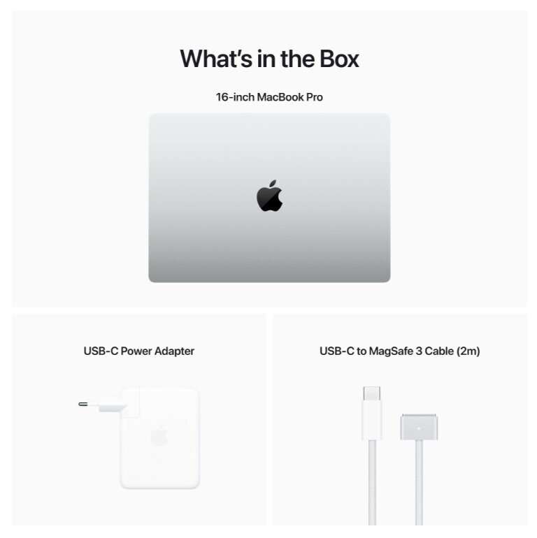 16-inch MacBook Pro: Apple M2 Pro chip with 12‑core CPU and 19‑core GPU, 1TB SSD - Silver MNWD3RU/A hinta ja tiedot | Kannettavat tietokoneet | hobbyhall.fi