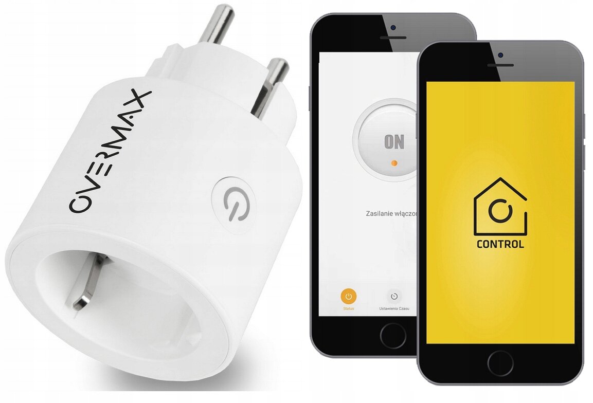 Overmax Flow control smart socket WiFI älypistoke, ohjaus sovelluksen kautta hinta ja tiedot | Kytkimet ja pistorasiat | hobbyhall.fi
