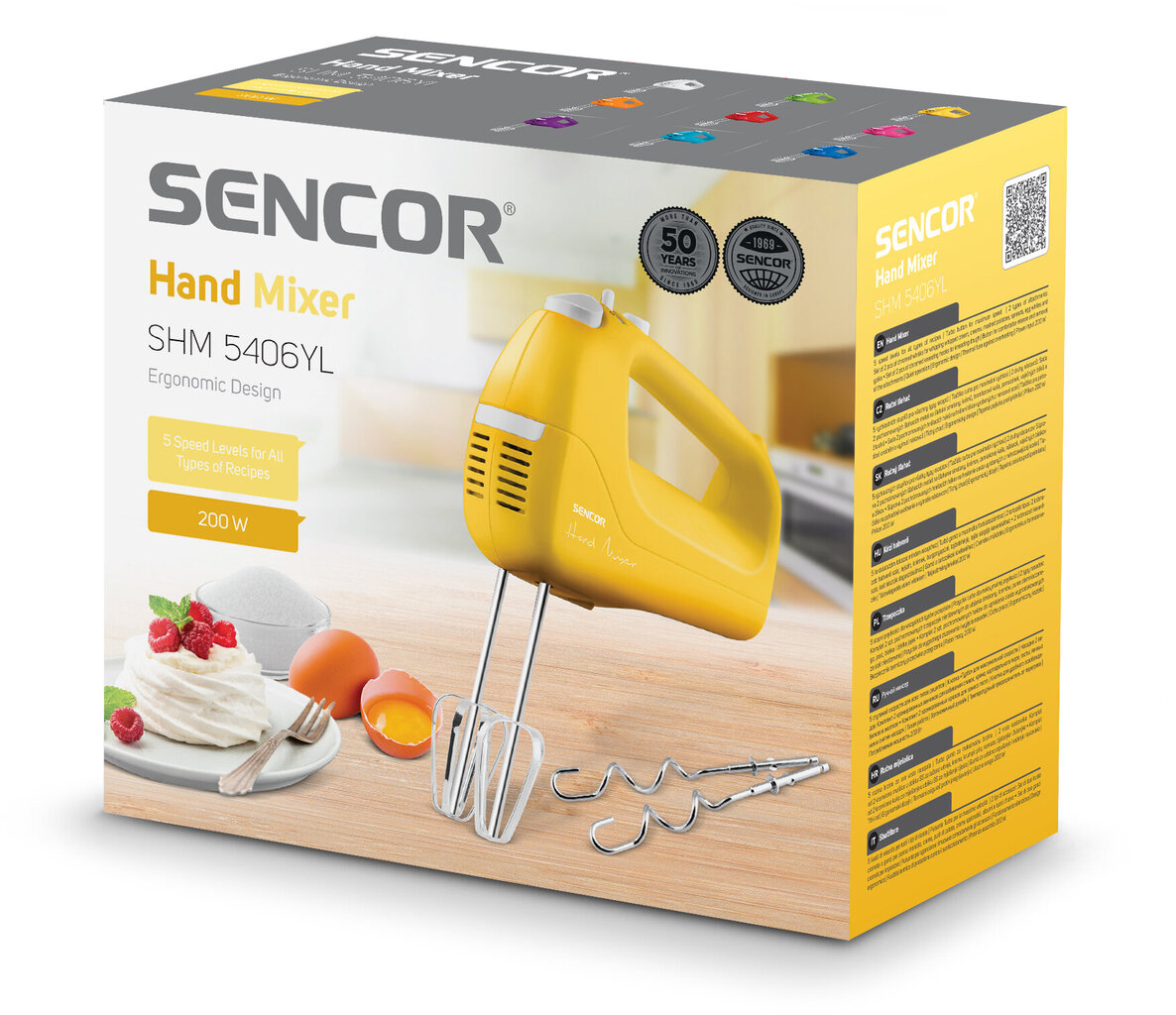 Sencor SHM 5406YL hinta ja tiedot | Sähkövatkaimet ja maidonvaahdottimet | hobbyhall.fi