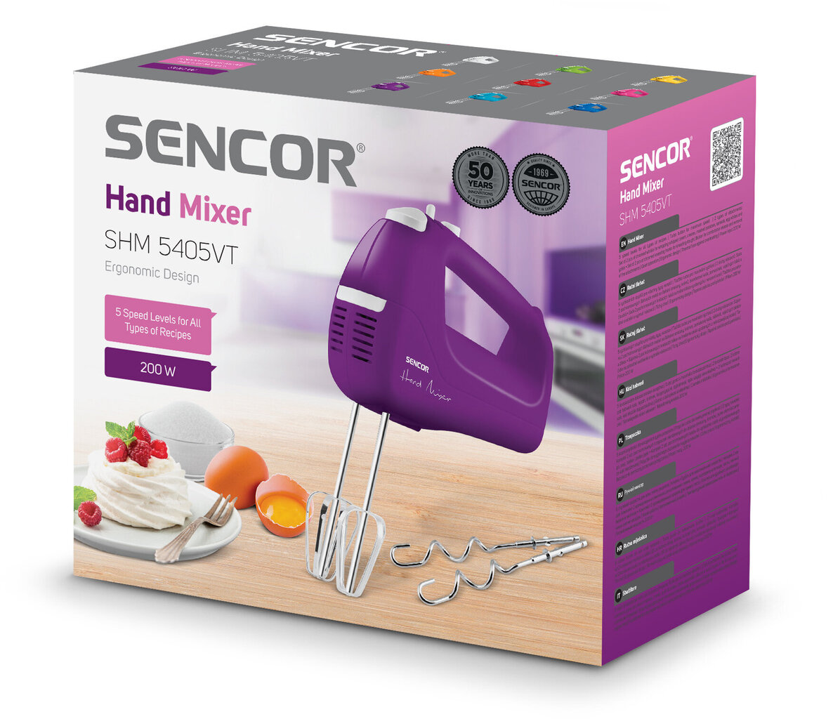 Sencor SHM 5405VT hinta ja tiedot | Sähkövatkaimet ja maidonvaahdottimet | hobbyhall.fi