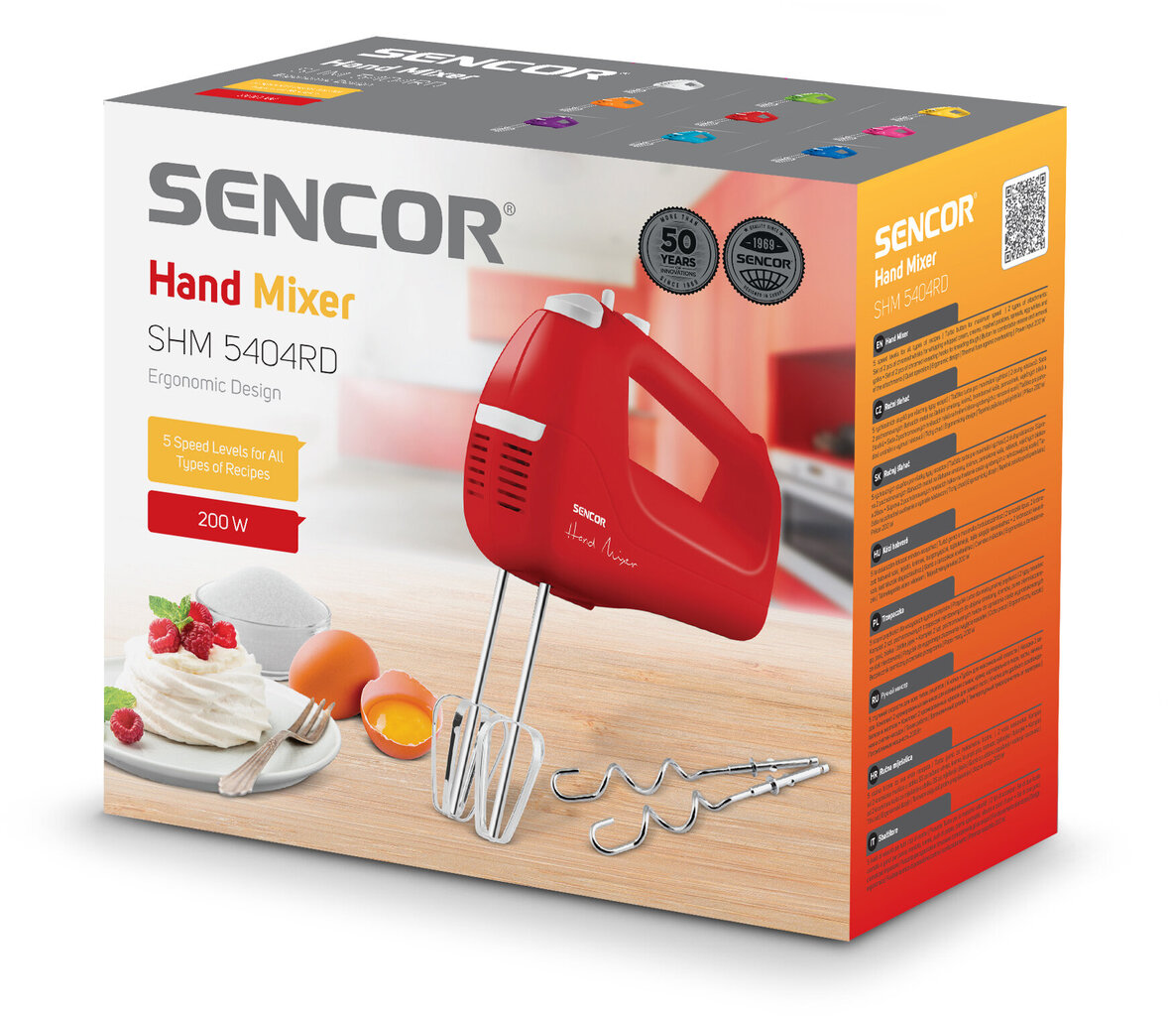 Sencor SHM 5404RD hinta ja tiedot | Sähkövatkaimet ja maidonvaahdottimet | hobbyhall.fi