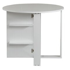 Laajennettava pöytä Kalune Design Middle, valkoinen hinta ja tiedot | Ruokapöydät | hobbyhall.fi