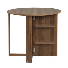 Laajennettava pöytä Kalune Design Middle, tummanruskea hinta ja tiedot | Ruokapöydät | hobbyhall.fi
