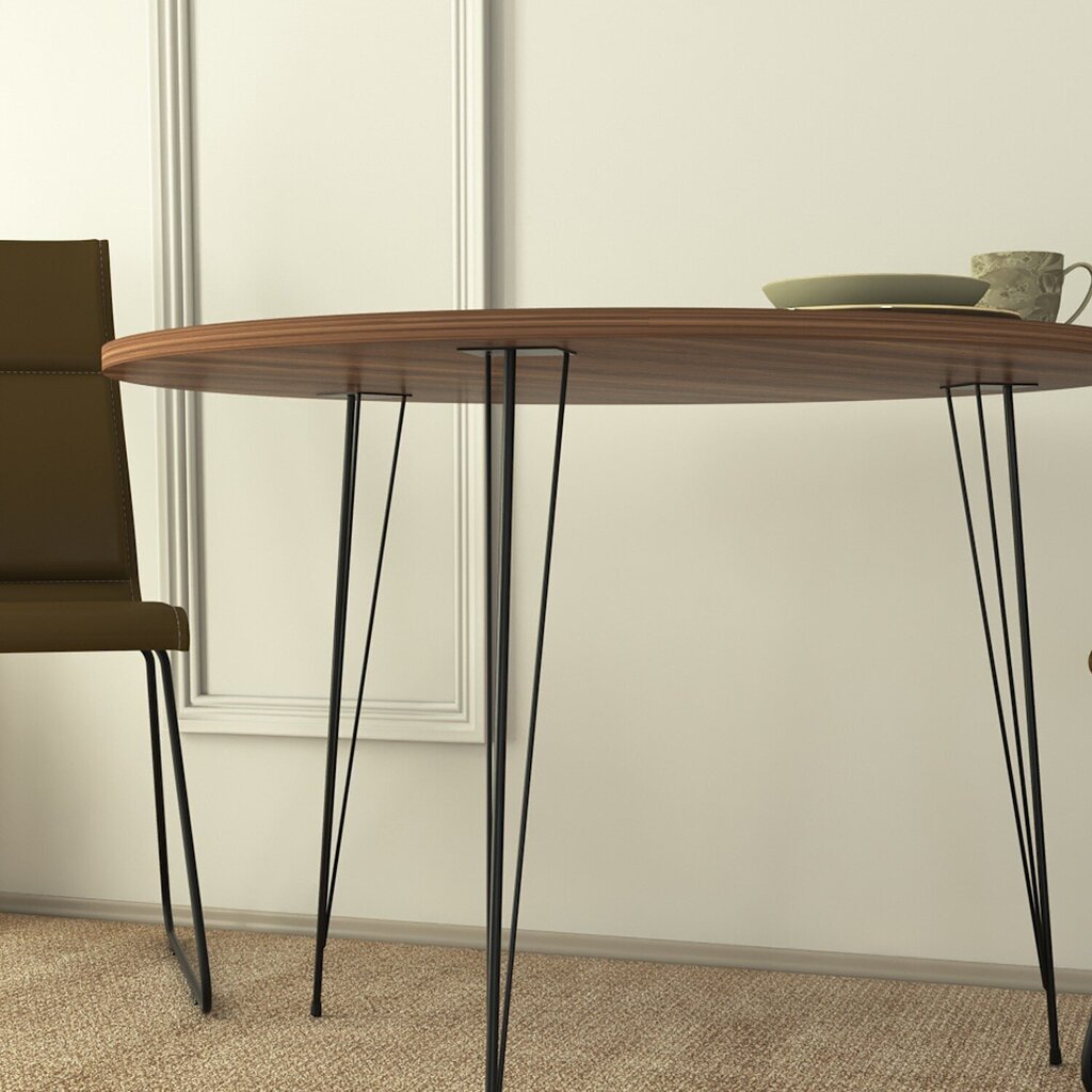 Pöytä Kalune Design Sandalf, tummanruskea hinta ja tiedot | Ruokapöydät | hobbyhall.fi