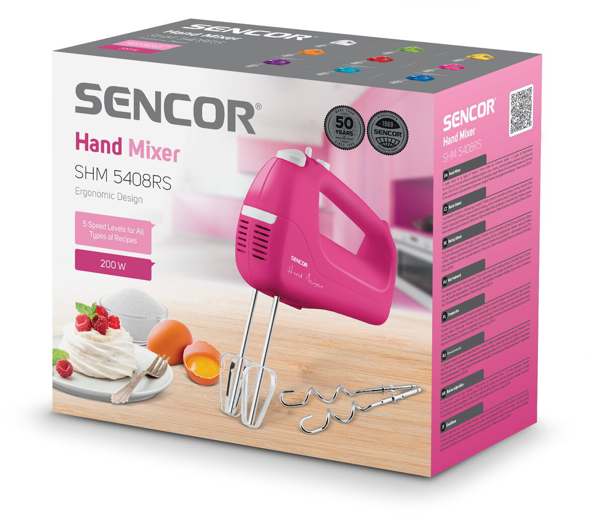 Sencor SHM 5408RS hinta ja tiedot | Sähkövatkaimet ja maidonvaahdottimet | hobbyhall.fi