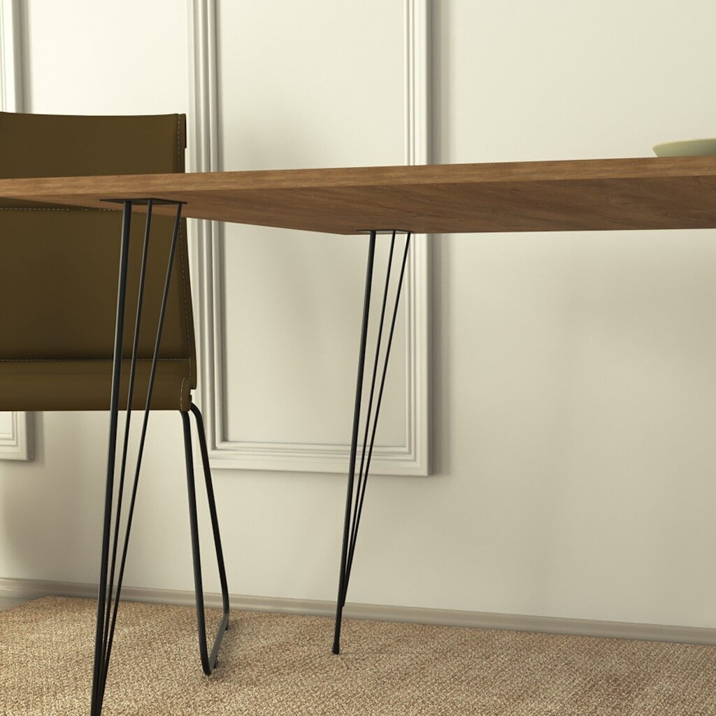 Pöytä Kalune Design Sandalf Square, ruskea hinta ja tiedot | Ruokapöydät | hobbyhall.fi