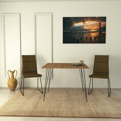 Pöytä Kalune Design Sandalf Square, ruskea hinta ja tiedot | Ruokapöydät | hobbyhall.fi