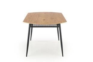 Halmar Jackson pöytä, ruskea/musta. hinta ja tiedot | Ruokapöydät | hobbyhall.fi