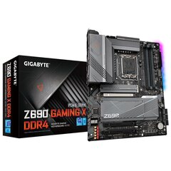 Emolevy Gigabyte Z690 Gaming X DDR4 LGA1700 hinta ja tiedot | Emolevyt | hobbyhall.fi