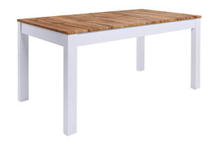 Jatkettava pöytä BRW Holten, valkoinen/ruskea. hinta ja tiedot | Ruokapöydät | hobbyhall.fi