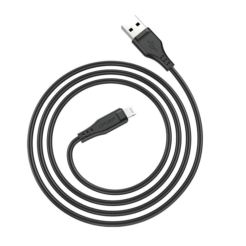 Puhelinkaapeli Acefast MFI USB-kaapeli - Lightning, 1,2 m, 2,4 A, valkoinen hinta ja tiedot | Puhelinkaapelit | hobbyhall.fi