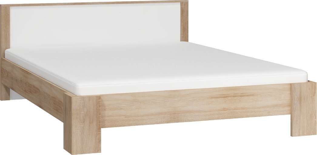 Sänky Viki 160 x 200 cm, tammi / valkoinen hinta ja tiedot | Sängyt | hobbyhall.fi