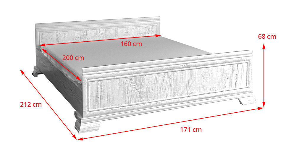 Sänky Kora, 160x200 cm hinta ja tiedot | Sängyt | hobbyhall.fi