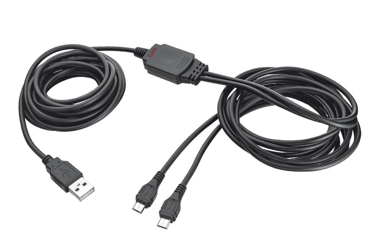 Cable Trust GXT 222 Duo Charge & Play yhteensopiva PS4:n kanssa hinta ja tiedot | Kaapelit ja adapterit | hobbyhall.fi