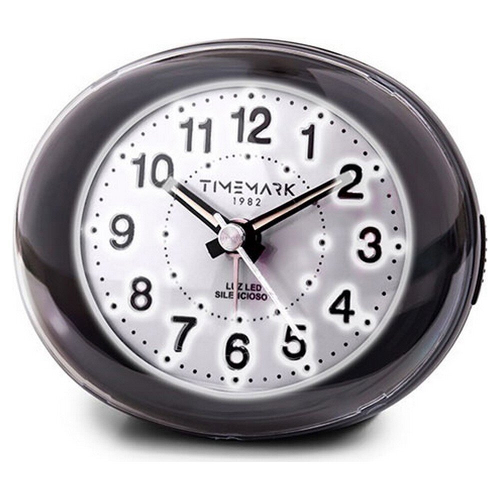 Analoginen herätyskello Timemark, musta, 9 x 9 x 5,5 cm. hinta ja tiedot | Kellot | hobbyhall.fi