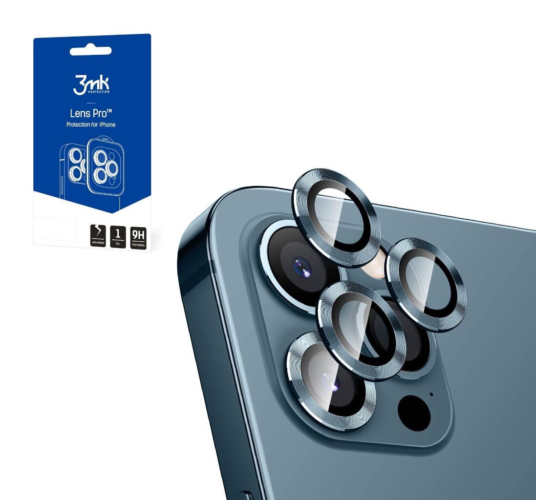 3MK Lens Pro kameran suojus Apple iPhone 13 Pro/13 Pro Max:lle hinta ja tiedot | Puhelimen lisätarvikkeet | hobbyhall.fi