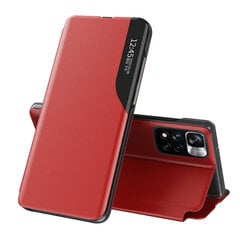 Eco Leather View Xiaomi Poco X4 NFC 5G, punainen hinta ja tiedot | Puhelimen kuoret ja kotelot | hobbyhall.fi