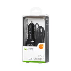 M-Life autolaturi Apple iPhone iPad + USB 2100 mA hinta ja tiedot | Puhelimen laturit | hobbyhall.fi