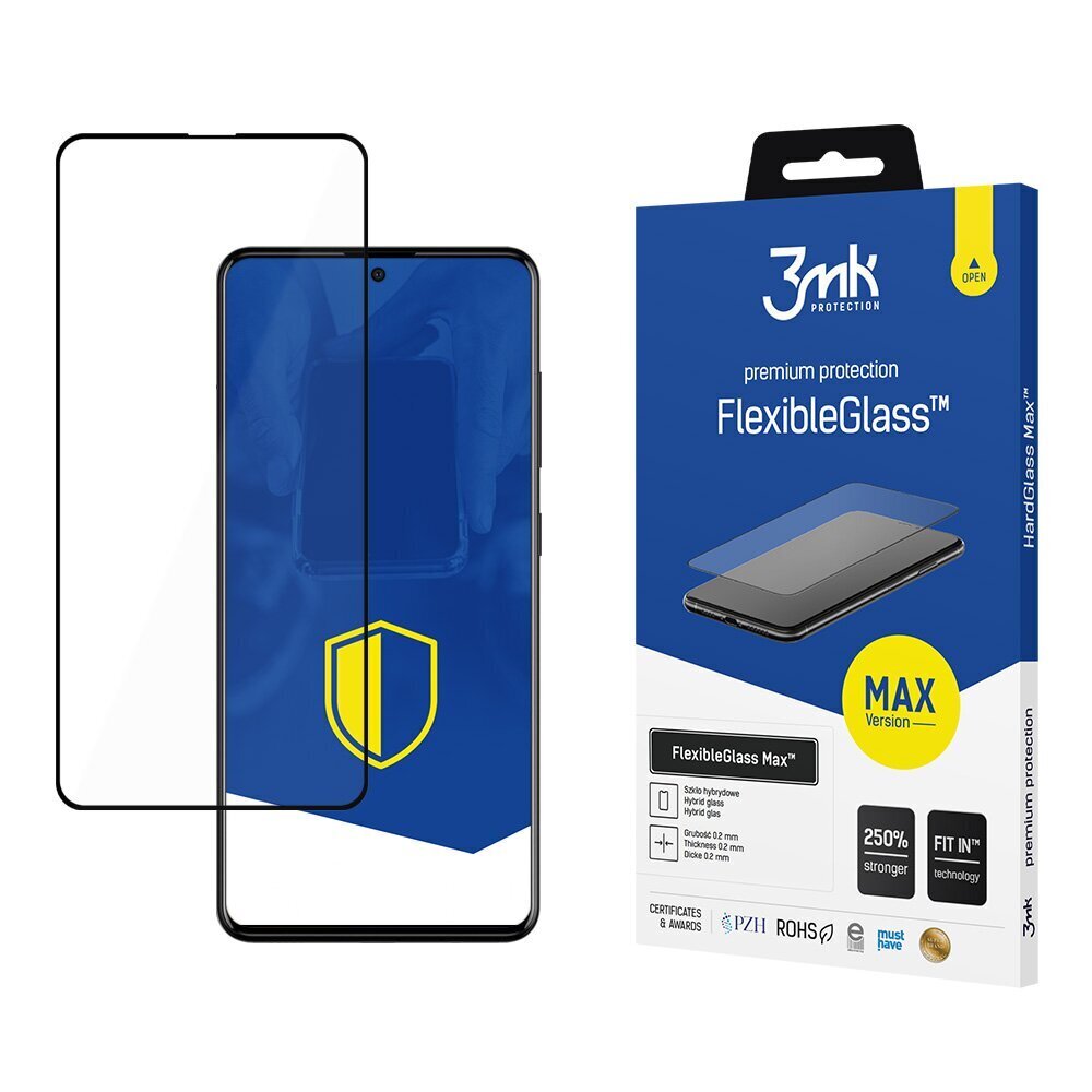 Samsung Galaxy A52 4G/5G A52s 5G Black - 3mk FlexibleGlass Max™ screen protector hinta ja tiedot | Näytönsuojakalvot ja -lasit | hobbyhall.fi