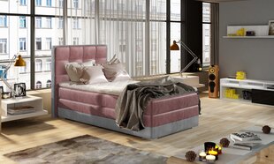 Sänky NORE ASTER, 90x200 cm, pinkki/harmaa hinta ja tiedot | Sängyt | hobbyhall.fi