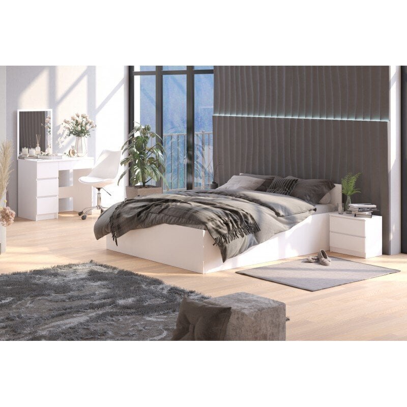Sänky NORE CLP, 160x200 cm, valkoinen hinta ja tiedot | Sängyt | hobbyhall.fi