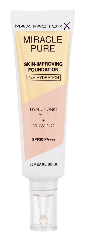 Max Factor Miracle Pure Skin Long-Lasting SPF30, 30 ml, 35 Pearl Beige hinta ja tiedot | Meikkivoiteet ja puuterit | hobbyhall.fi