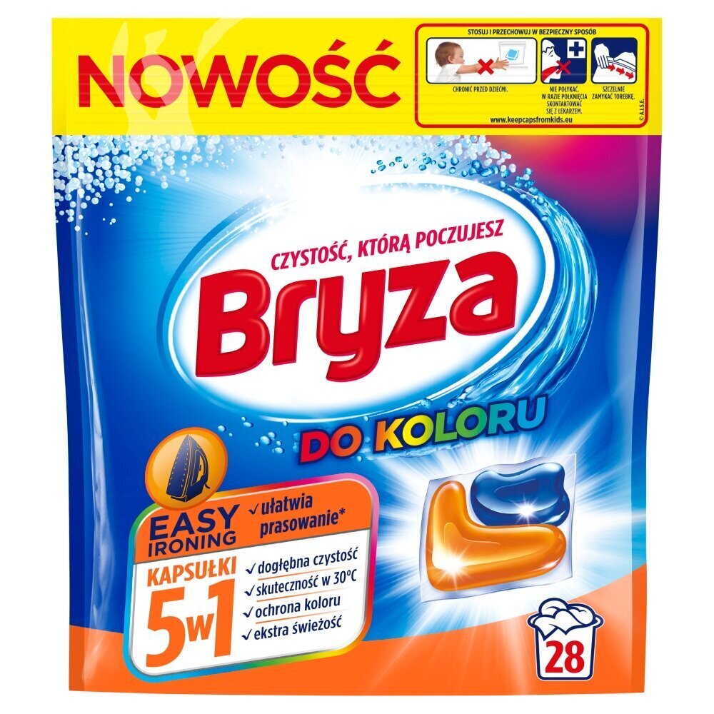 Pyykinpesutabletit Bryza Easy Ironing 5w1, 28 kpl hinta ja tiedot | Pyykinpesuaineet | hobbyhall.fi