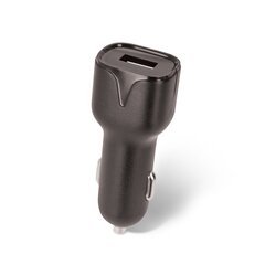 Setty car charger 1x USB 1A black + microUSB cable 1,0 m NEW hinta ja tiedot | Puhelimen laturit | hobbyhall.fi
