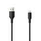 Setty cable USB - microUSB 1,0 m 1A black NEW hinta ja tiedot | Puhelinkaapelit | hobbyhall.fi