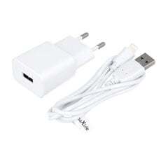 Maxlife MXTC-01 -laturi 1x USB 1A valkoinen + Lightning-kaapeli hinta ja tiedot | Maxlife Puhelimet, älylaitteet ja kamerat | hobbyhall.fi