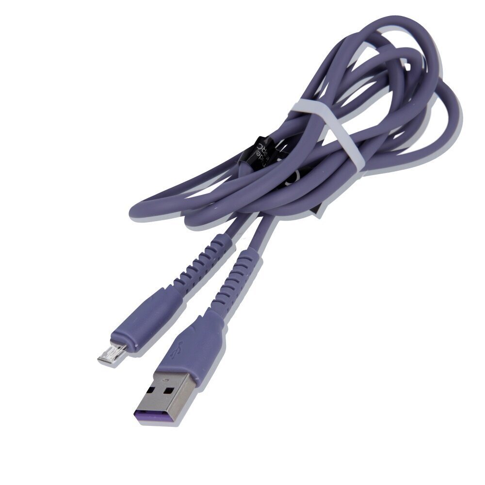 Maxlife MXUC-04 kaapeli USB - microUSB 1,0 m 3A, violetti hinta ja tiedot | Puhelinkaapelit | hobbyhall.fi