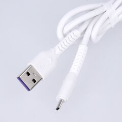 Maxlife MXUC-04 kaapeli USB - microUSB 1.0 m 3A, valkoinen hinta ja tiedot | Puhelinkaapelit | hobbyhall.fi