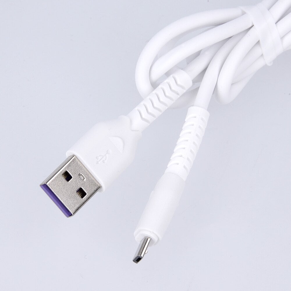 Maxlife MXUC-04 kaapeli USB - microUSB 1.0 m 3A, valkoinen hinta ja tiedot | Puhelinkaapelit | hobbyhall.fi