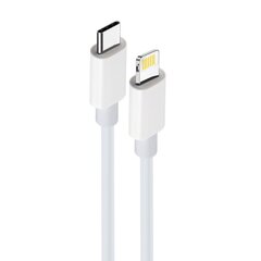 Maxlife MXUC-05 USB-C Lightning-kaapeli 1,0 m 20W, valkoinen hinta ja tiedot | Maxlife Puhelimet, älylaitteet ja kamerat | hobbyhall.fi