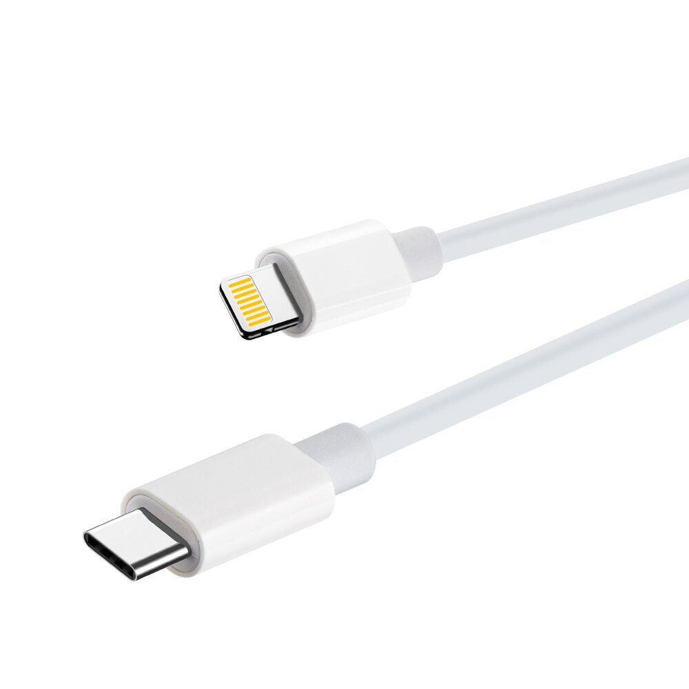 Maxlife MXUC-05 USB-C Lightning-kaapeli 1,0 m 20W, valkoinen hinta ja tiedot | Puhelinkaapelit | hobbyhall.fi