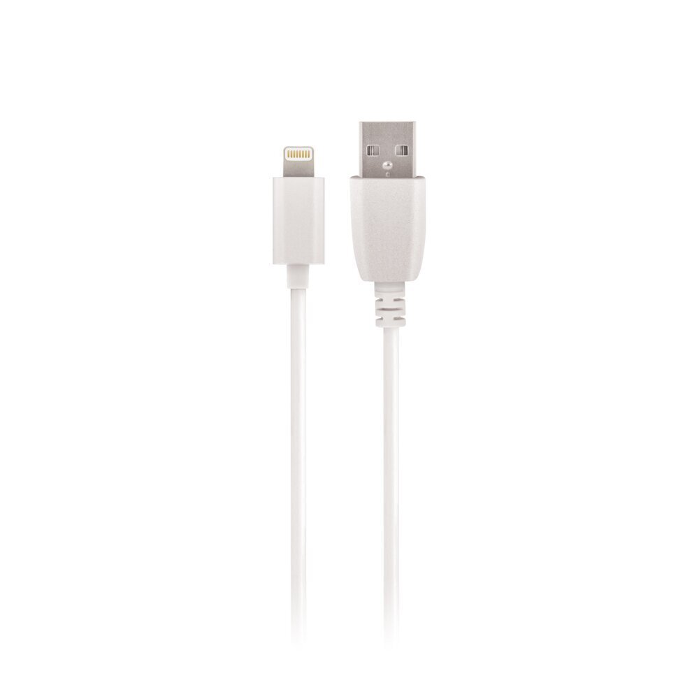 Maxlife kaapeli USB - Lightning 0,5 m 2A valkoinen hinta ja tiedot | Puhelinkaapelit | hobbyhall.fi