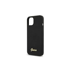 Guess case for iPhone 13 Pro / 13 6,1" GUHMP13LLSLMGBK black hardcase Silicone Script Gold Logo hinta ja tiedot | Puhelimen kuoret ja kotelot | hobbyhall.fi