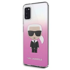 Karl Lagerfeld case for Samsung Galaxy A41 A415 KLHCA41TRDFKPI pink hard case Gradient Iconic Karl hinta ja tiedot | Karl Lagerfeld Puhelimet, älylaitteet ja kamerat | hobbyhall.fi